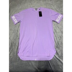 3:16 Collection Men Size M Purple Believe Tee Short Sleeve Shirt
